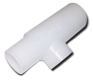 White tee adapter angle